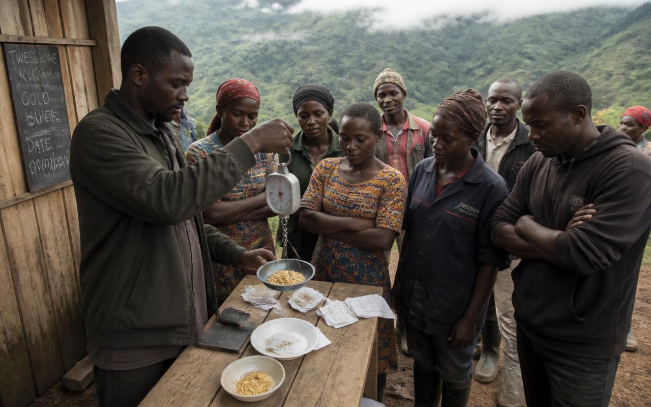 Members of an artisanal mining cooperative in Buhweju