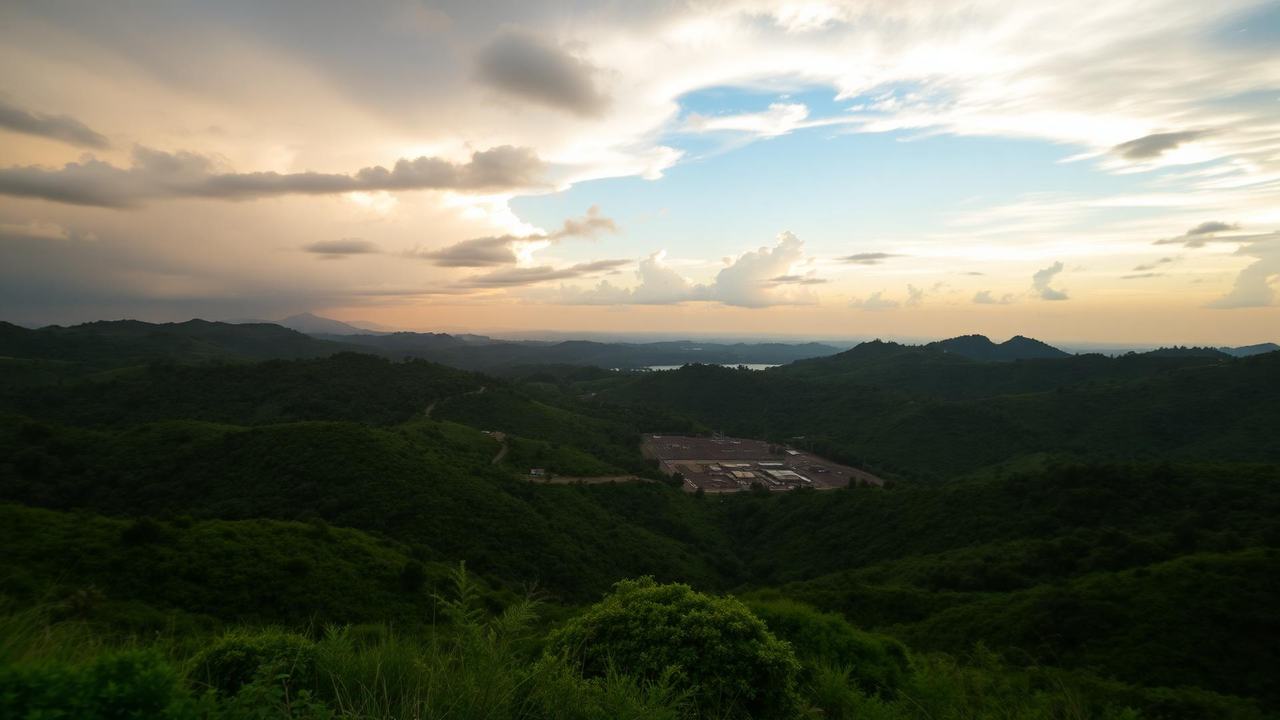Lake Victoria Gold Belt landscape near the Burlcore Mining concession in Busia