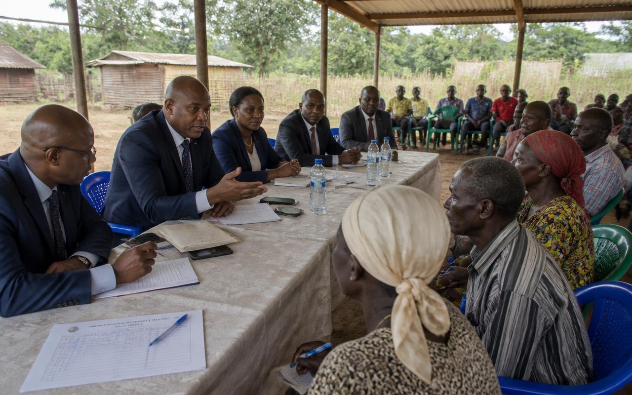 Parliamentary delegation meeting Busia residents