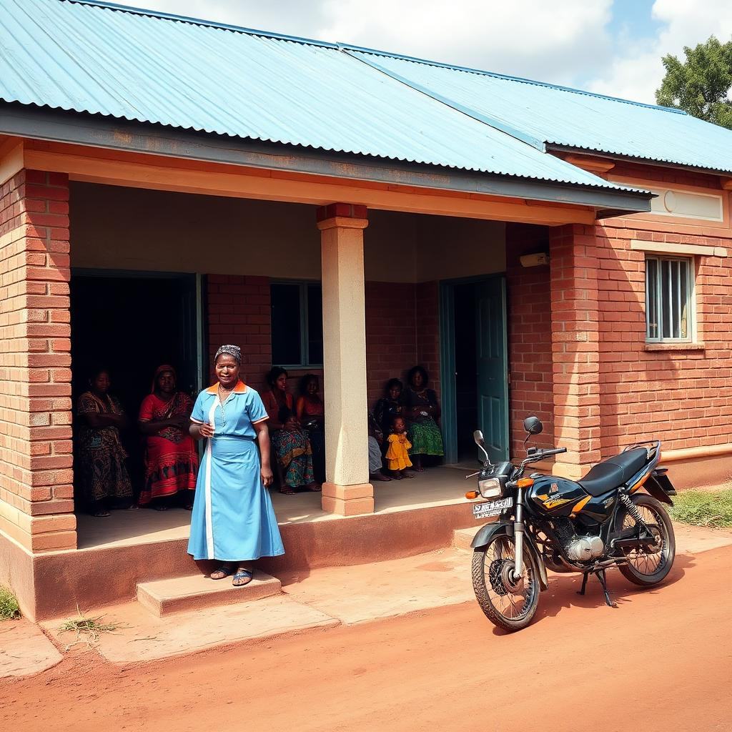 A newly built rural health clinic in Namayingo funded by mining royalties